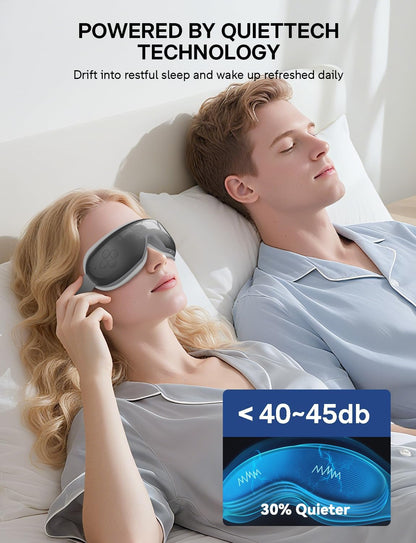 Heated Eye Massager - Compression Therapy for Eye Strain & Migraine Relief