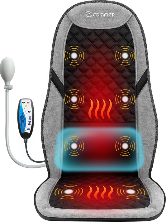 Shiatsu Back Massage Cushion with Heat - Office Chair & Car Back Support
