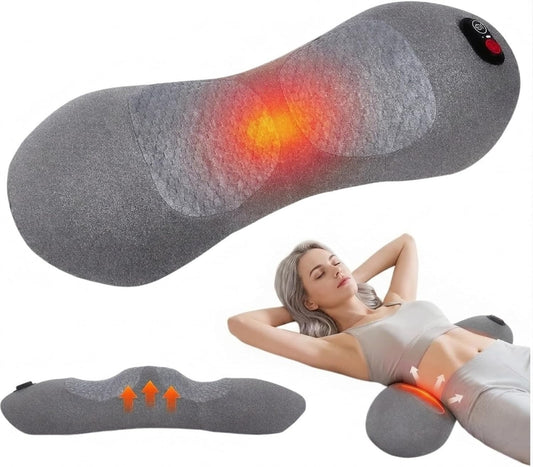 RECOUVA 3-in-1 cordless heated back massager cushion.