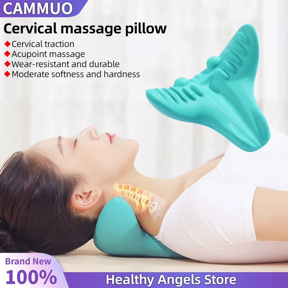 Cervical Massage Pillow Household Portable Gravity Finger Pressure Neck Protection Traction Pillow Assists Sleep Repair Pillow