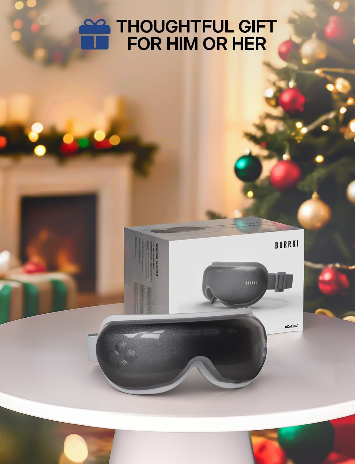 Heated Eye Massager - Compression Therapy for Eye Strain & Migraine Relief