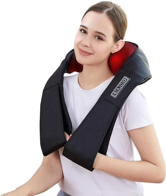 RECOUVA shiatsu-style neck and back massager with heat.