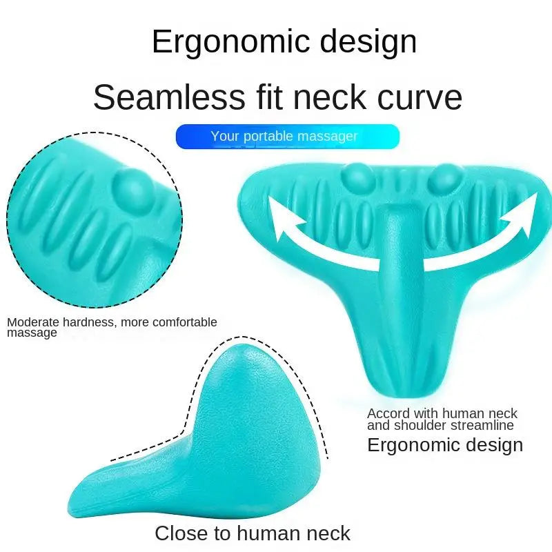 Cervical Massage Pillow Household Portable Gravity Finger Pressure Neck Protection Traction Pillow Assists Sleep Repair Pillow