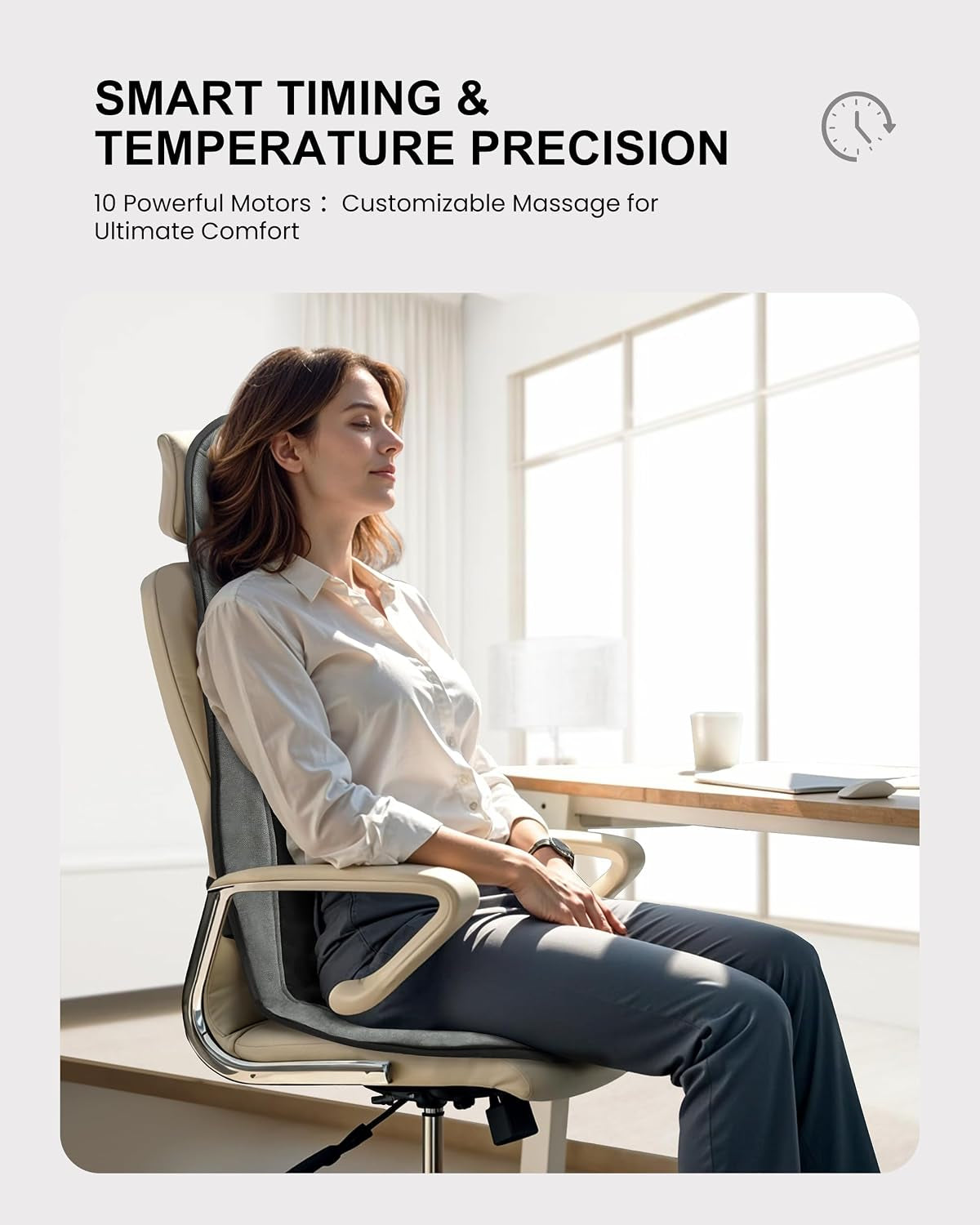 Shiatsu Back Massage Cushion with Heat - Office Chair & Car Back Support