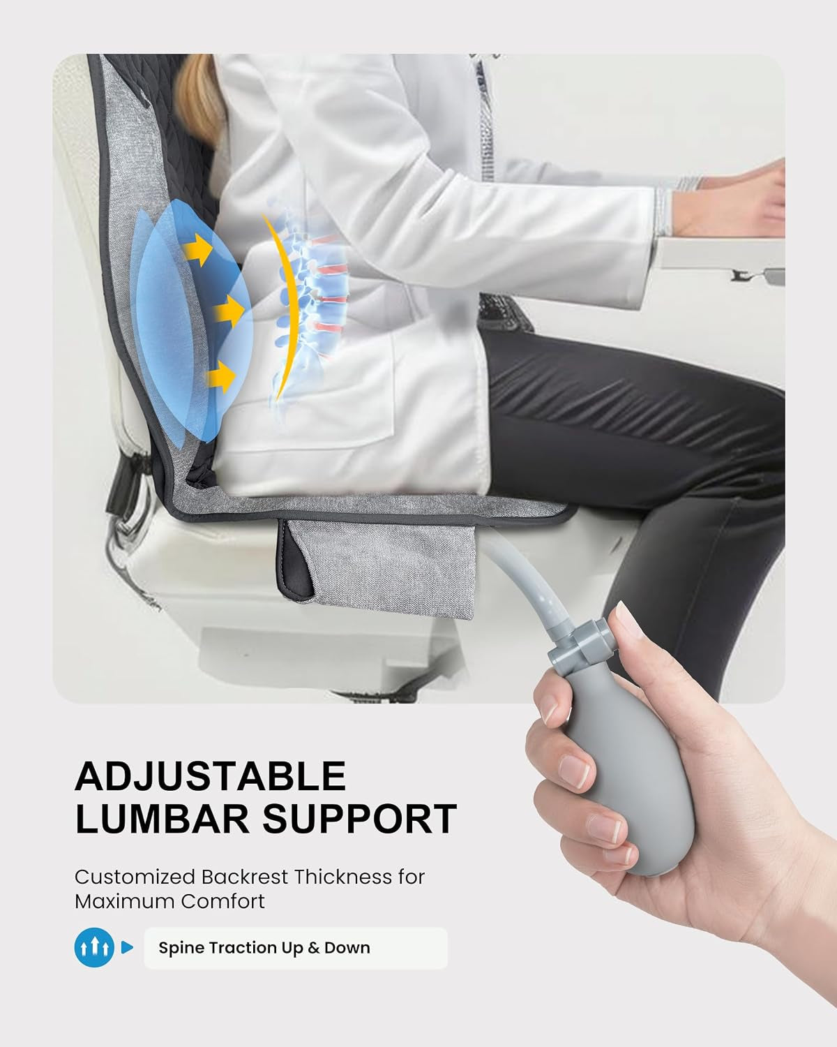 Shiatsu Back Massage Cushion with Heat - Office Chair & Car Back Support