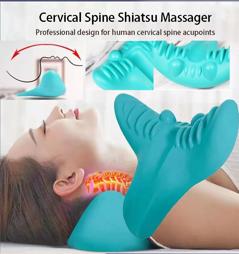 Cervical Massage Pillow Household Portable Gravity Finger Pressure Neck Protection Traction Pillow Assists Sleep Repair Pillow