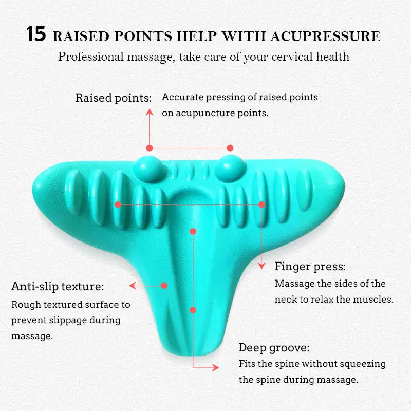 Cervical Massage Pillow Household Portable Gravity Finger Pressure Neck Protection Traction Pillow Assists Sleep Repair Pillow