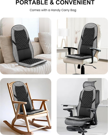 Shiatsu Back Massage Cushion with Heat - Office Chair & Car Back Support