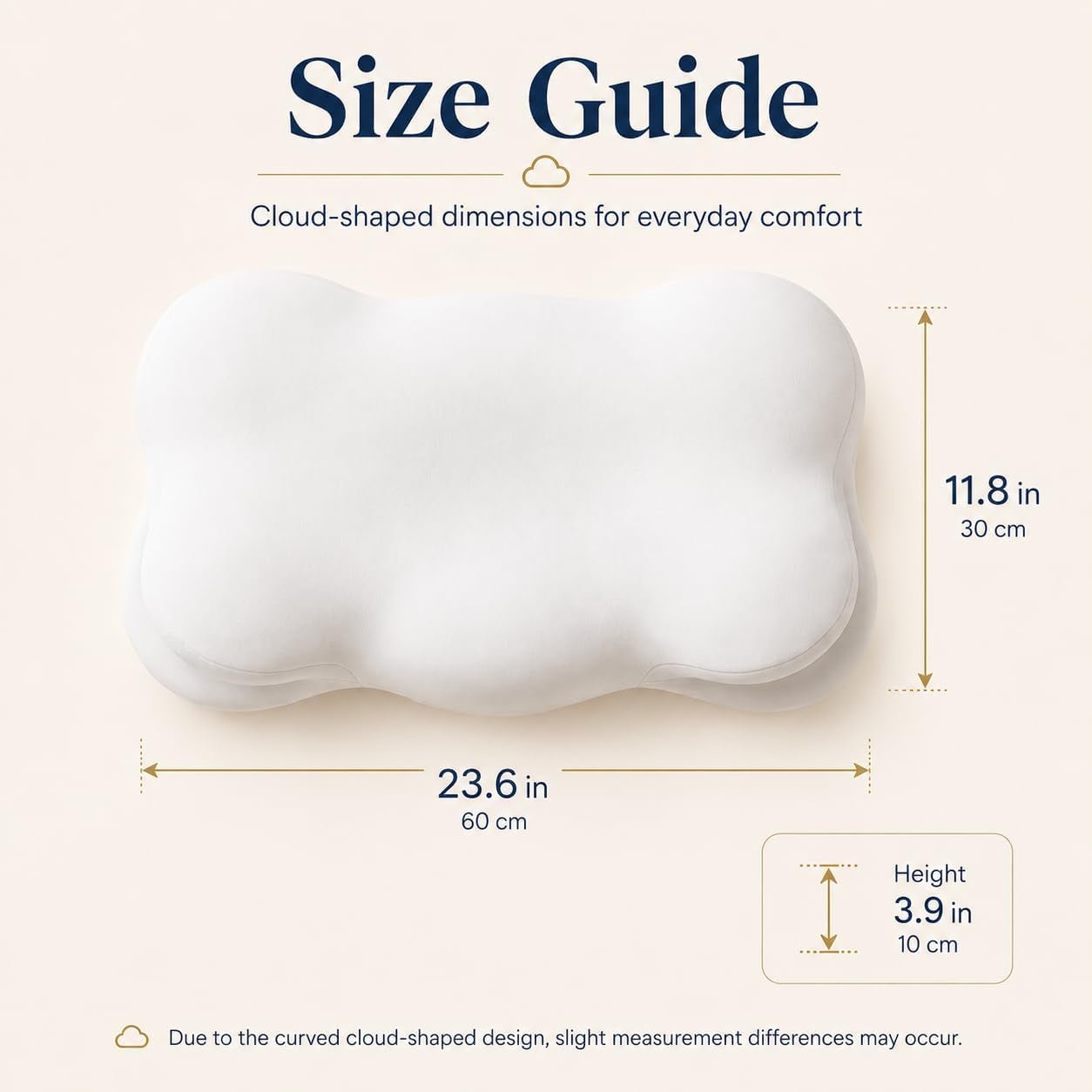 Cervical Neck Pillow for Side, Back & Stomach Sleepers, Contour Memory Foam Pillow for Neck Support, Ergonomic Cloud Pillow with Head Cradle, Shoulder Comfort & Washable Cooling Cover (White)